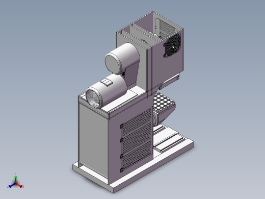筒形件卷边接合偏心冲床正等轴测缩略图