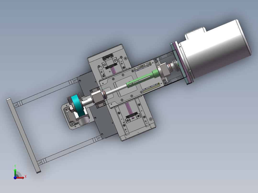 4轴立式抛光机打磨研磨设备前视图