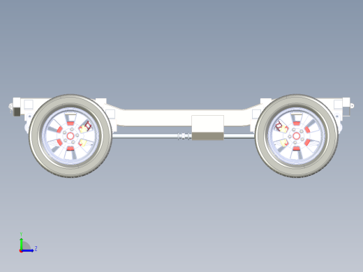 jeep-sasi吉普车底盘3D图纸 x_t IGS格式左视缩略图