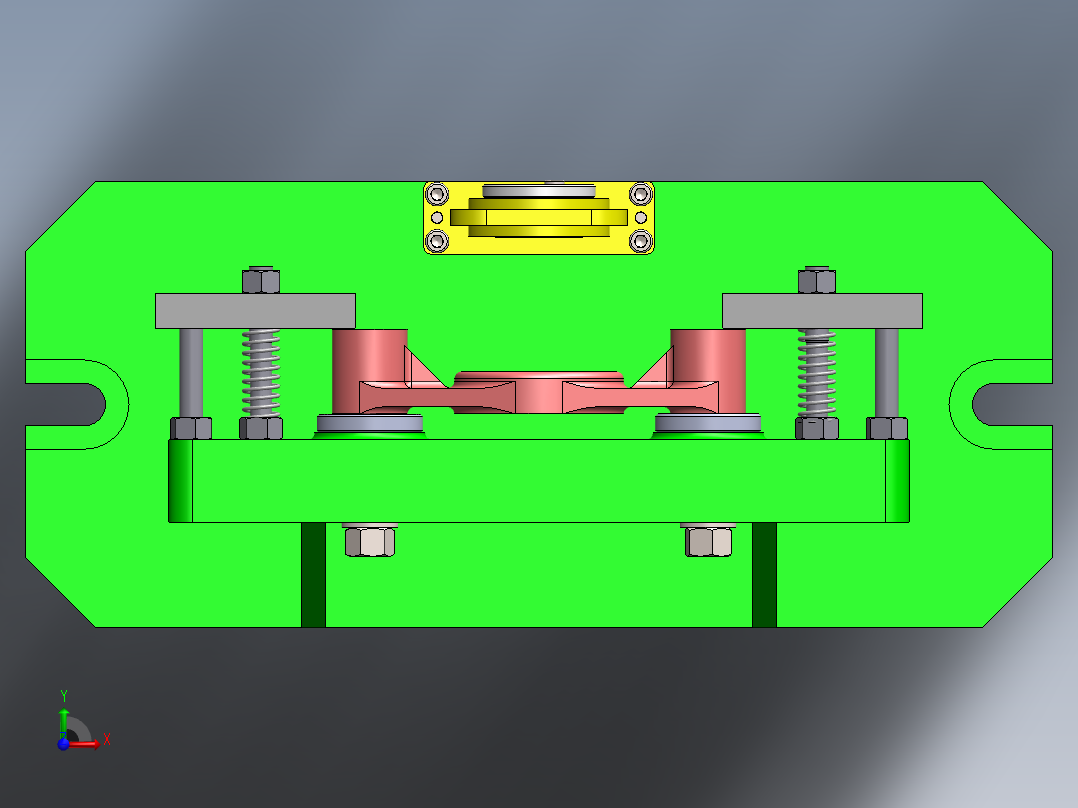 831008拨叉加工工艺及镗φ50孔夹具设计【含三维SolidWorks和UG】前视图