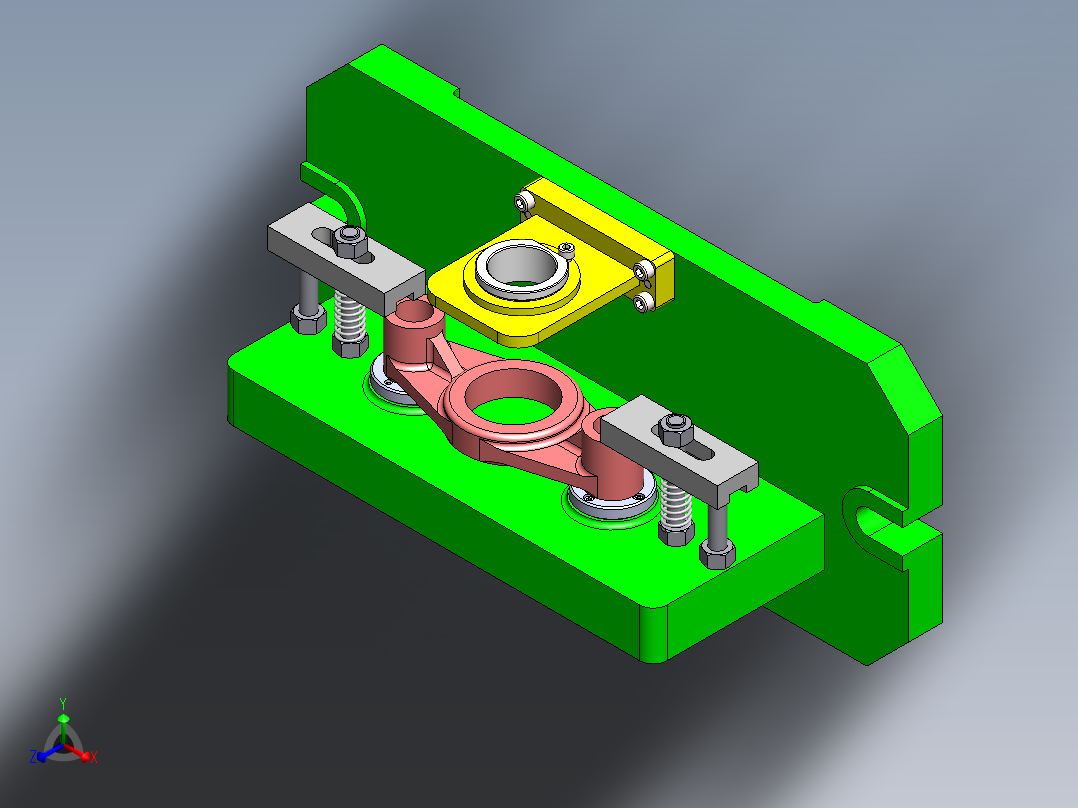 831008拨叉加工工艺及镗φ50孔夹具设计【含三维SolidWorks和UG】正等轴测图