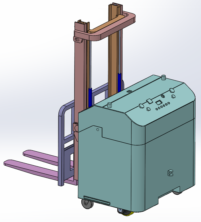 电动搬运小车三维图