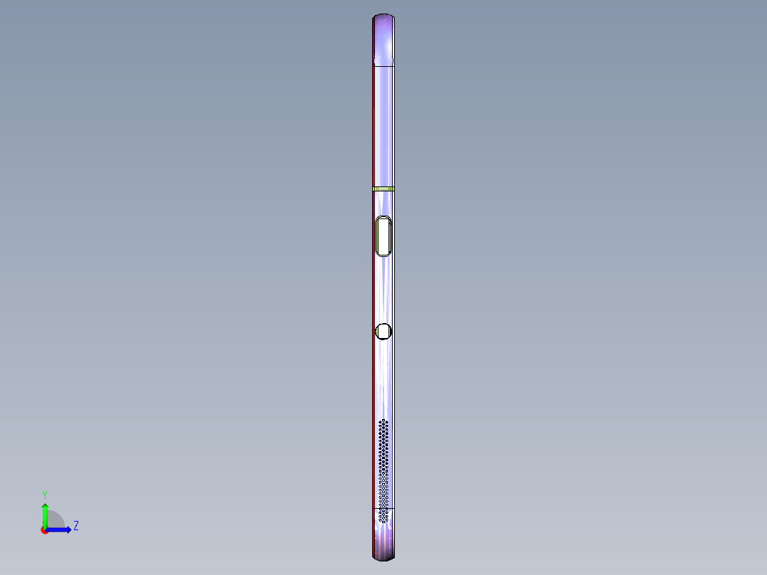 Z581C-笔记本CNC工装夹具三维模型CNC6-15730左视图