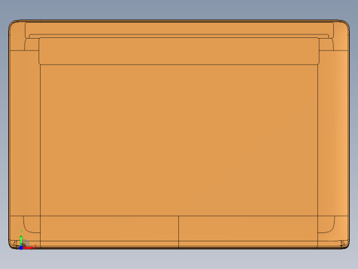 轻薄笔记本外壳铣墙高UG编程程序模型 (1)前视缩略图