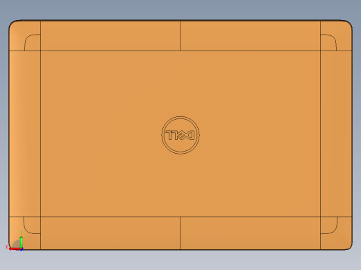 轻薄笔记本外壳铣墙高UG编程程序模型 (1)后视缩略图