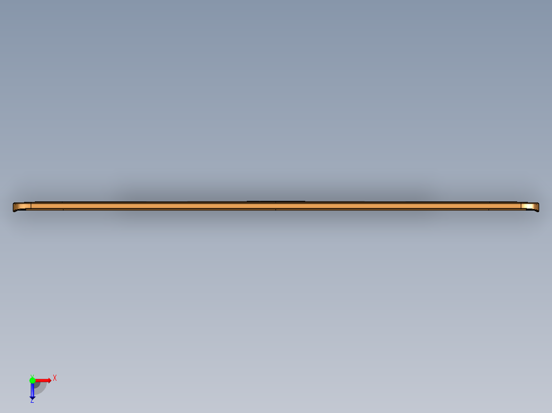 轻薄笔记本外壳铣墙高UG编程程序模型 (1)俯视图