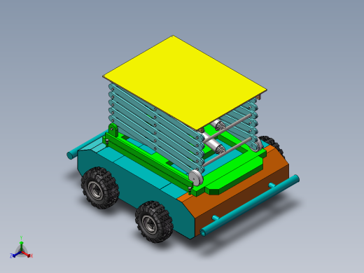 车载升降台平台正等轴测缩略图