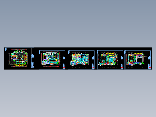 桑拿会所空调及通风平面图 CAD图纸