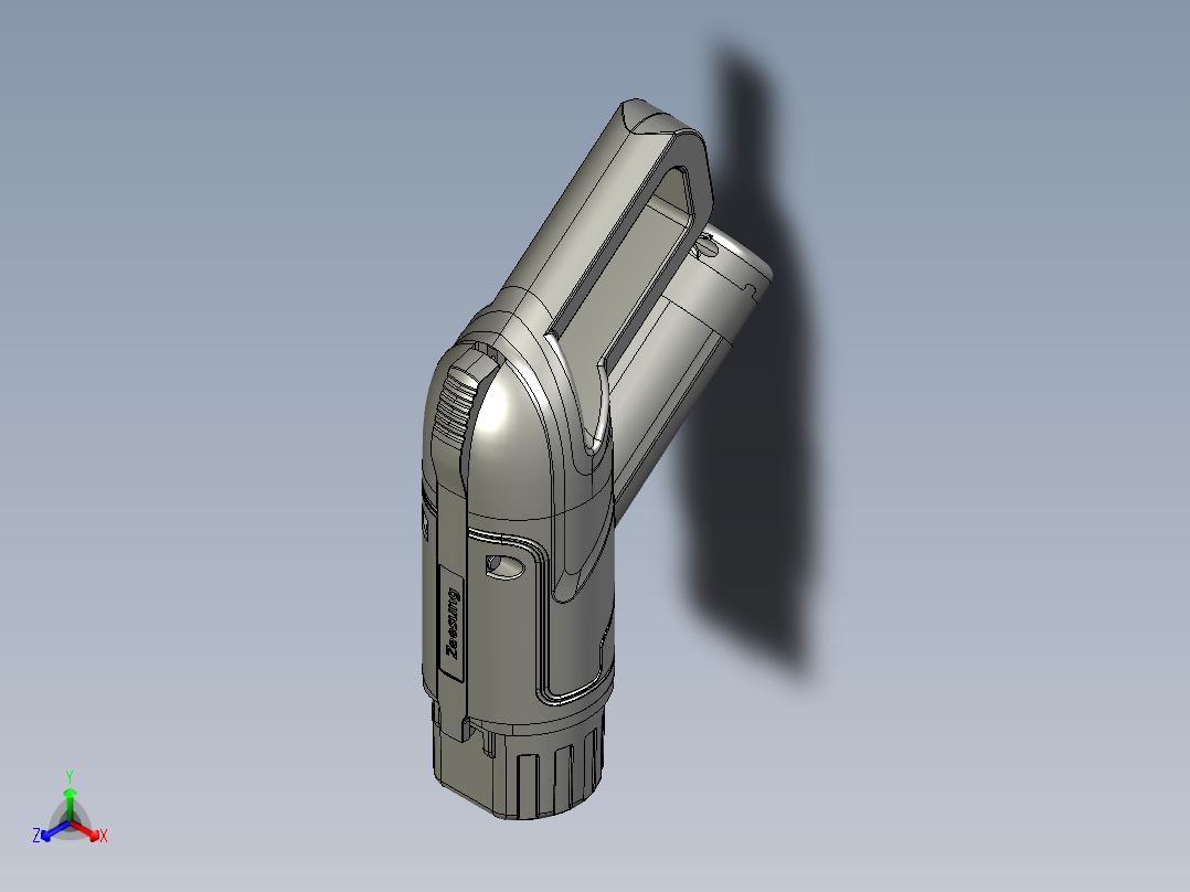 直流充电枪-125A 1023844正等轴测图