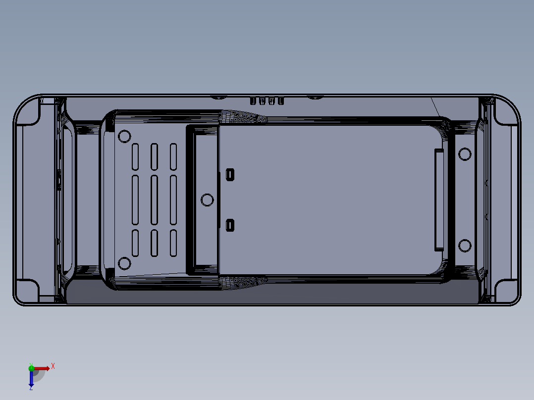 ICOM的IC-705便携电台俯视图