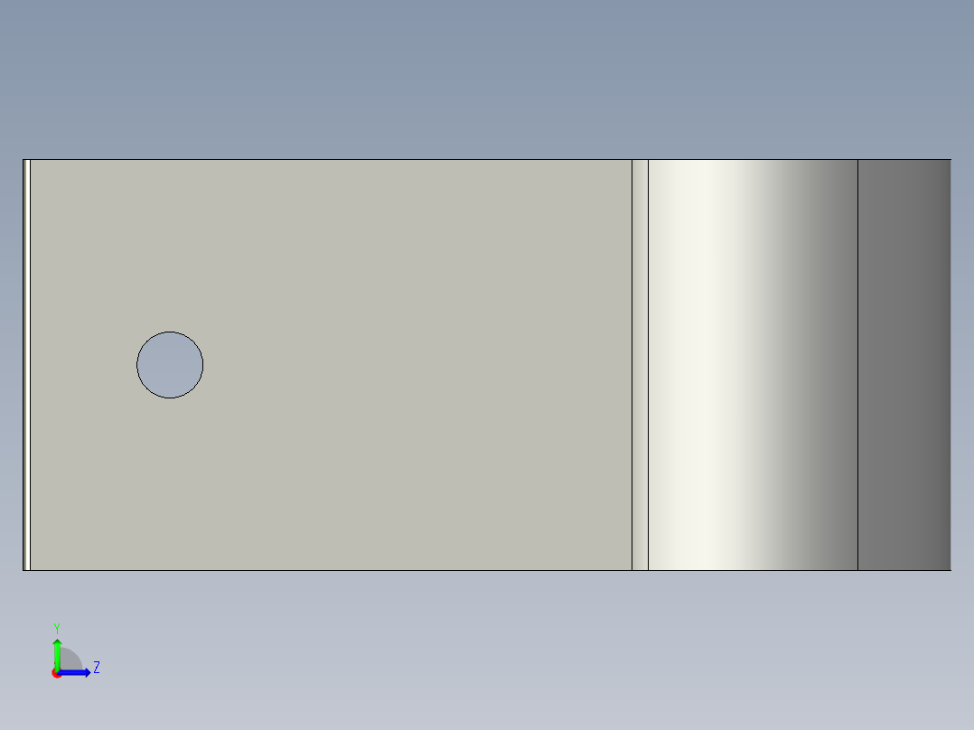 43台板固定卡扣.STEP左视图