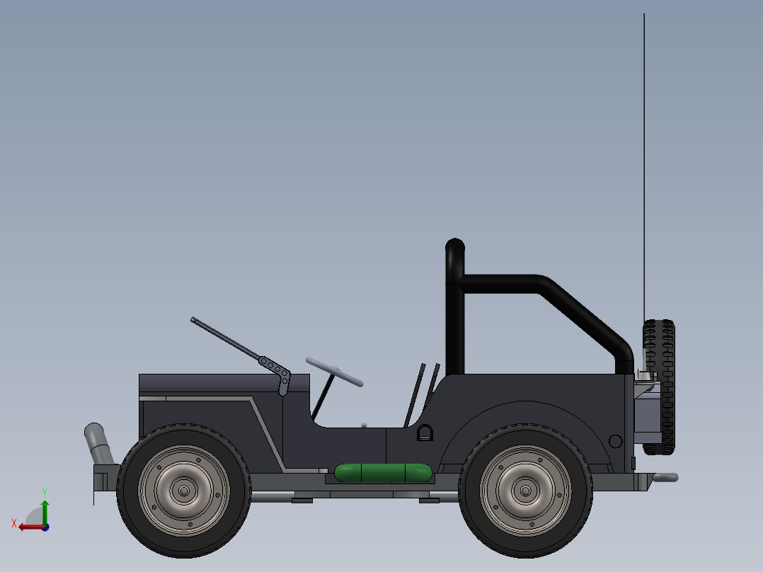 A3003918-吉普车后视图