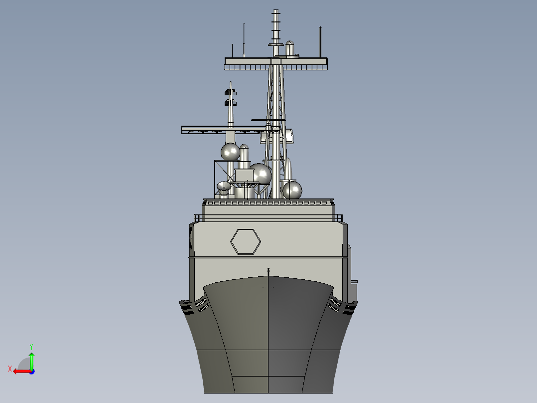 暴雨级巡洋舰后视图