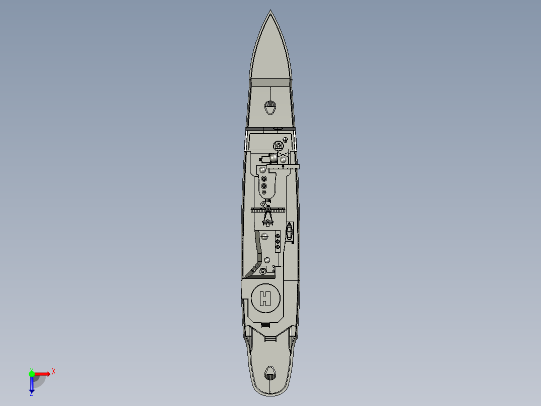 暴雨级巡洋舰俯视图