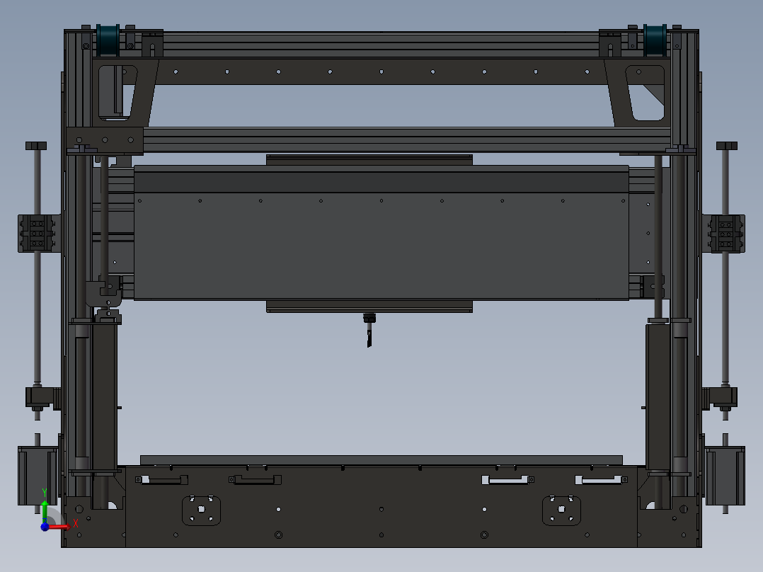 数控雕刻刨机前视图