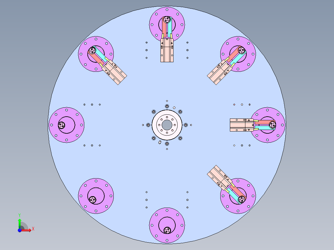 8工位凸轮分割器转盘机构