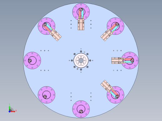 8工位凸轮分割器转盘机构