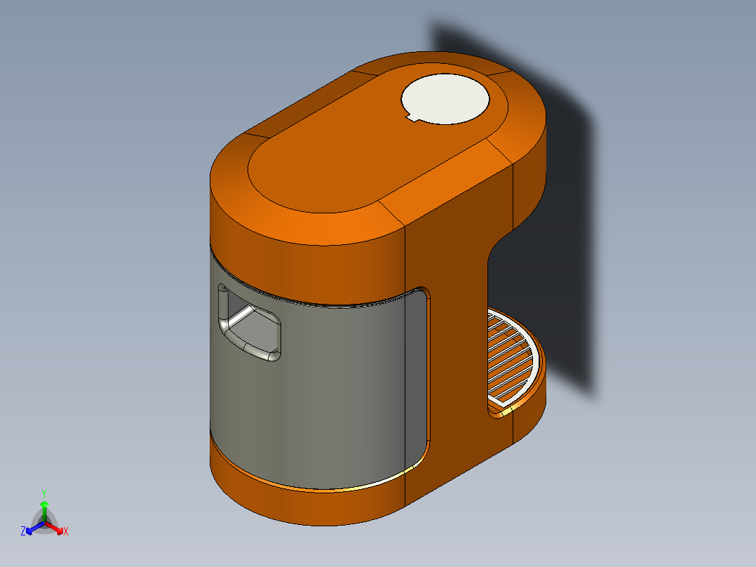 咖啡机（多体）。。正等轴测图