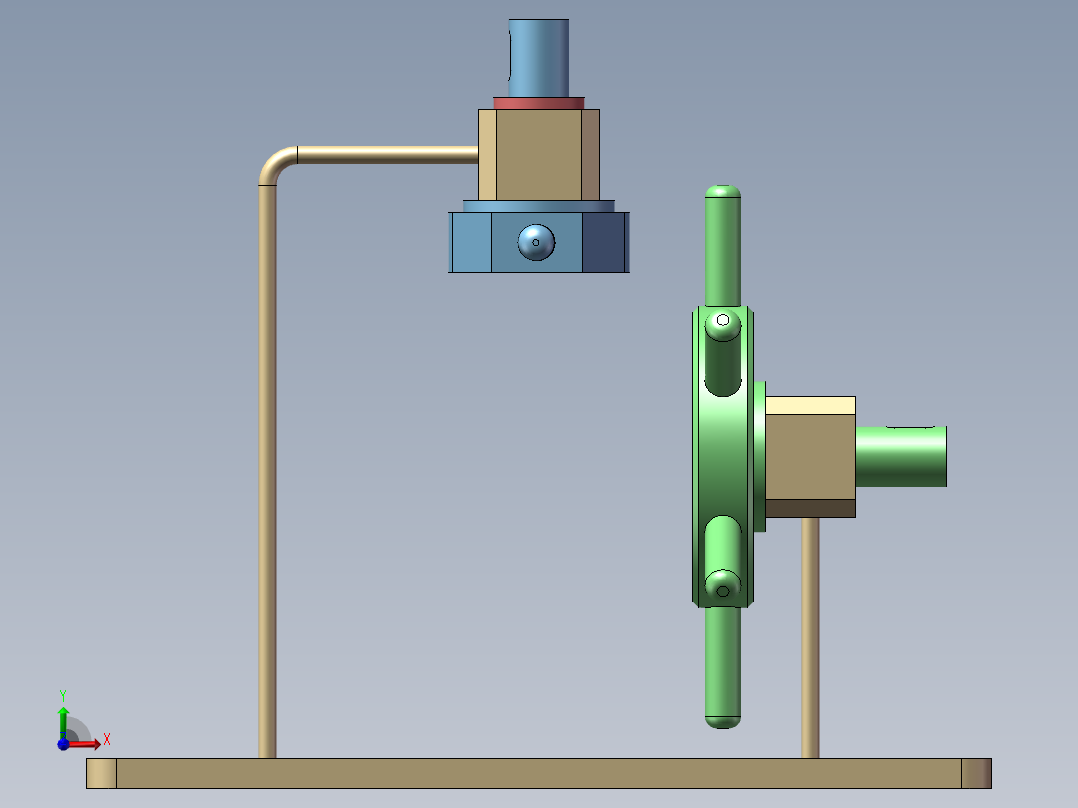 间歇传动装置前视图