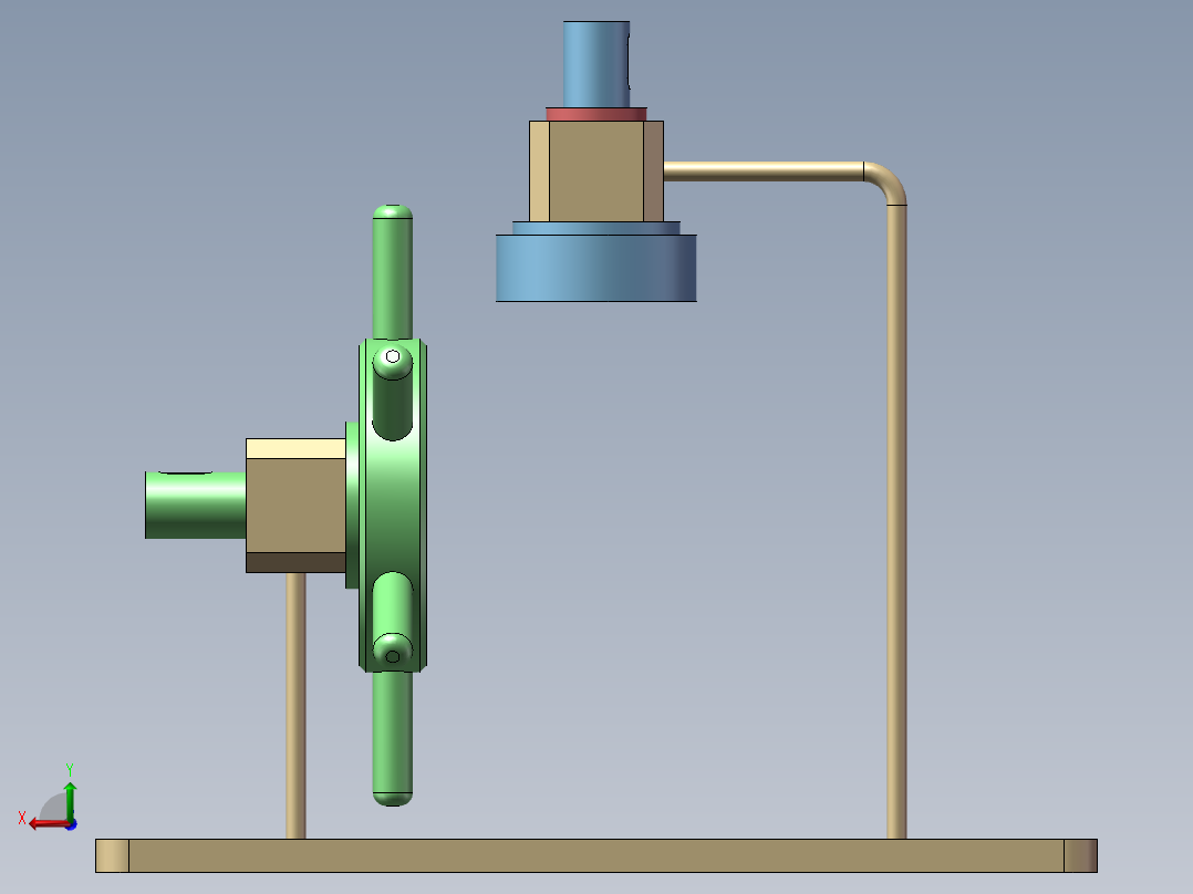 间歇传动装置后视图