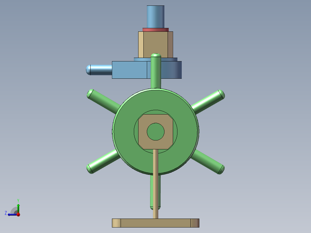 间歇传动装置右视图