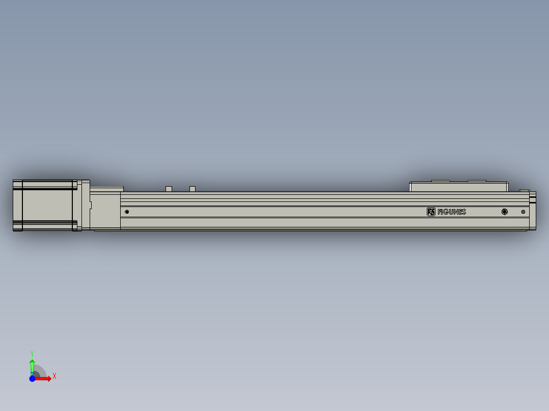 丝杆模组负载30kgFFC65系列封闭直线模组防尘模组电缸FFC65-300-PD-57M前视图