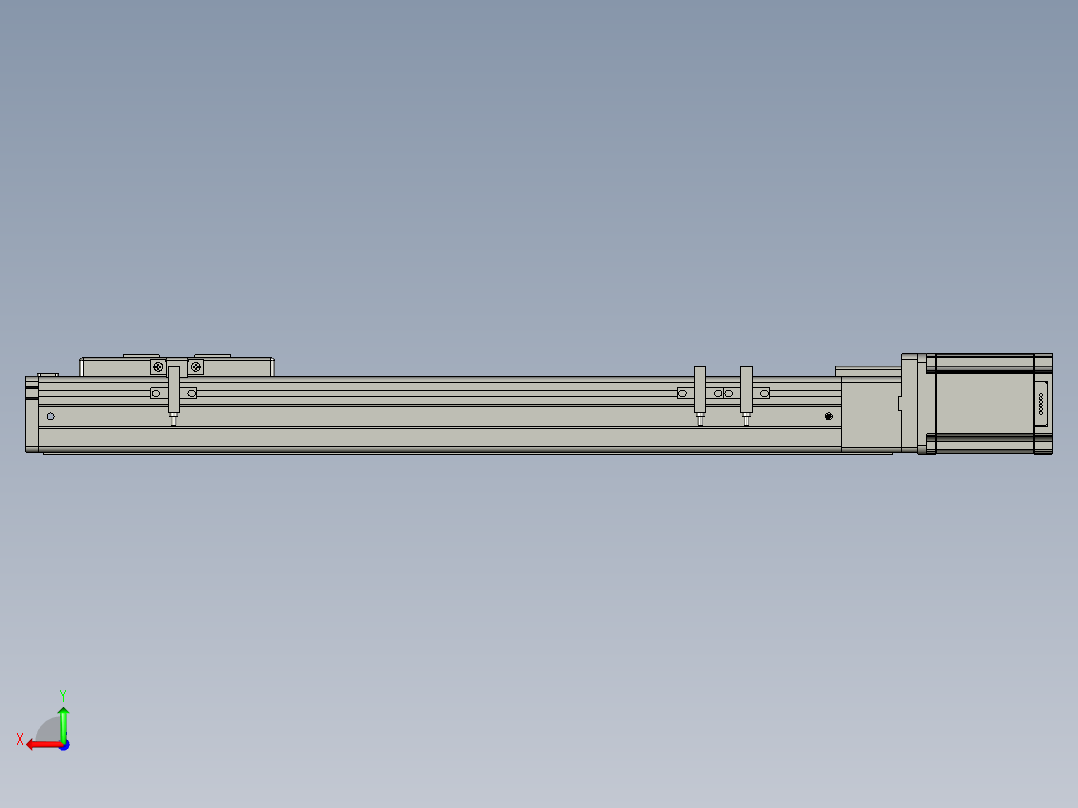 丝杆模组负载30kgFFC65系列封闭直线模组防尘模组电缸FFC65-300-PD-57M后视图