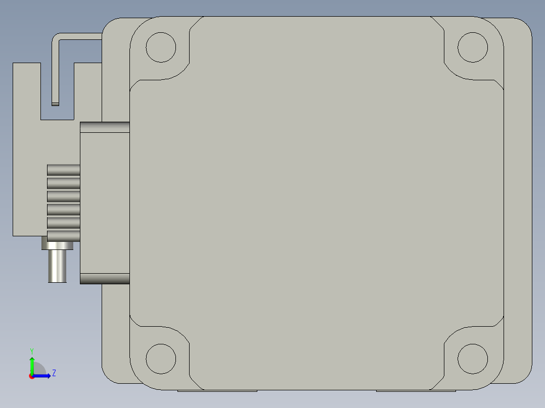 丝杆模组负载30kgFFC65系列封闭直线模组防尘模组电缸FFC65-300-PD-57M左视图