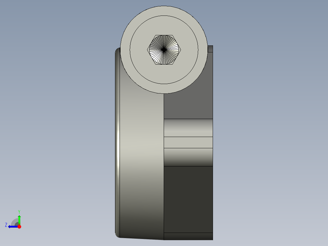 固定座SHFT8右视图
