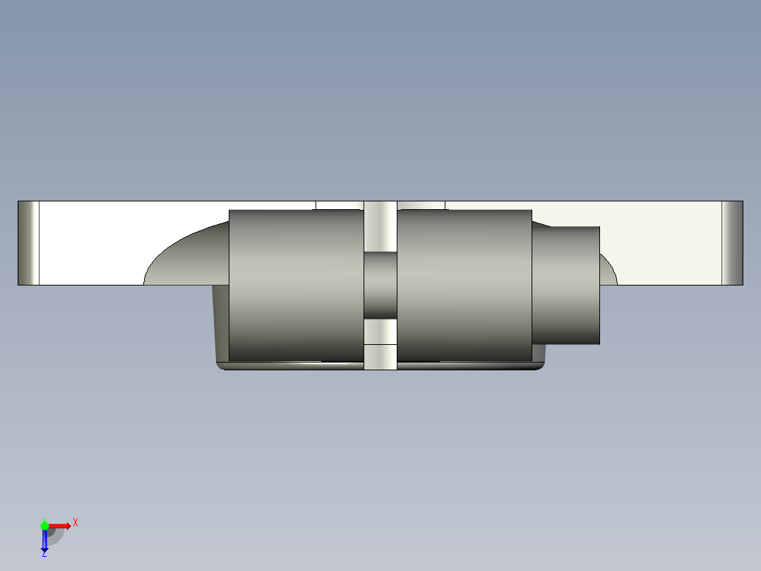 固定座SHFT8俯视图