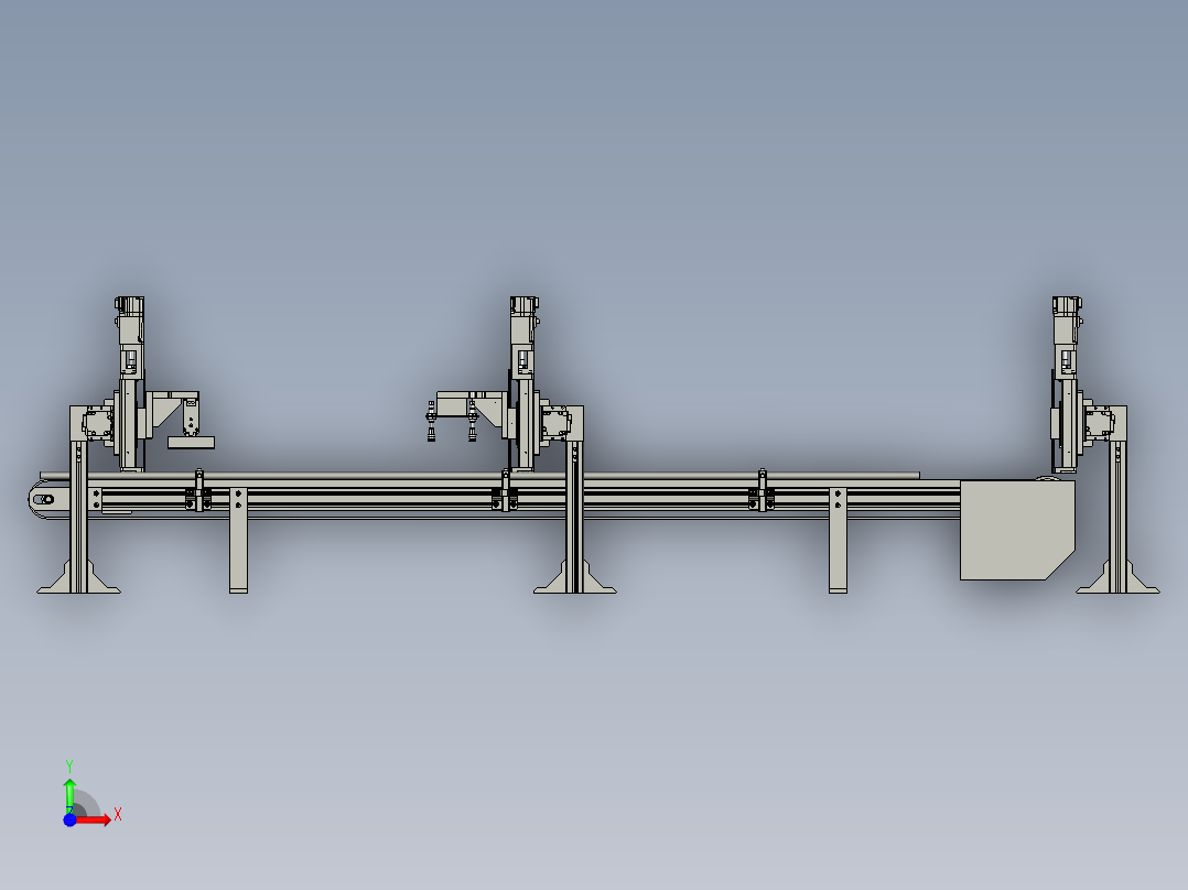 PCB板铣削的小型数控铣床前视图