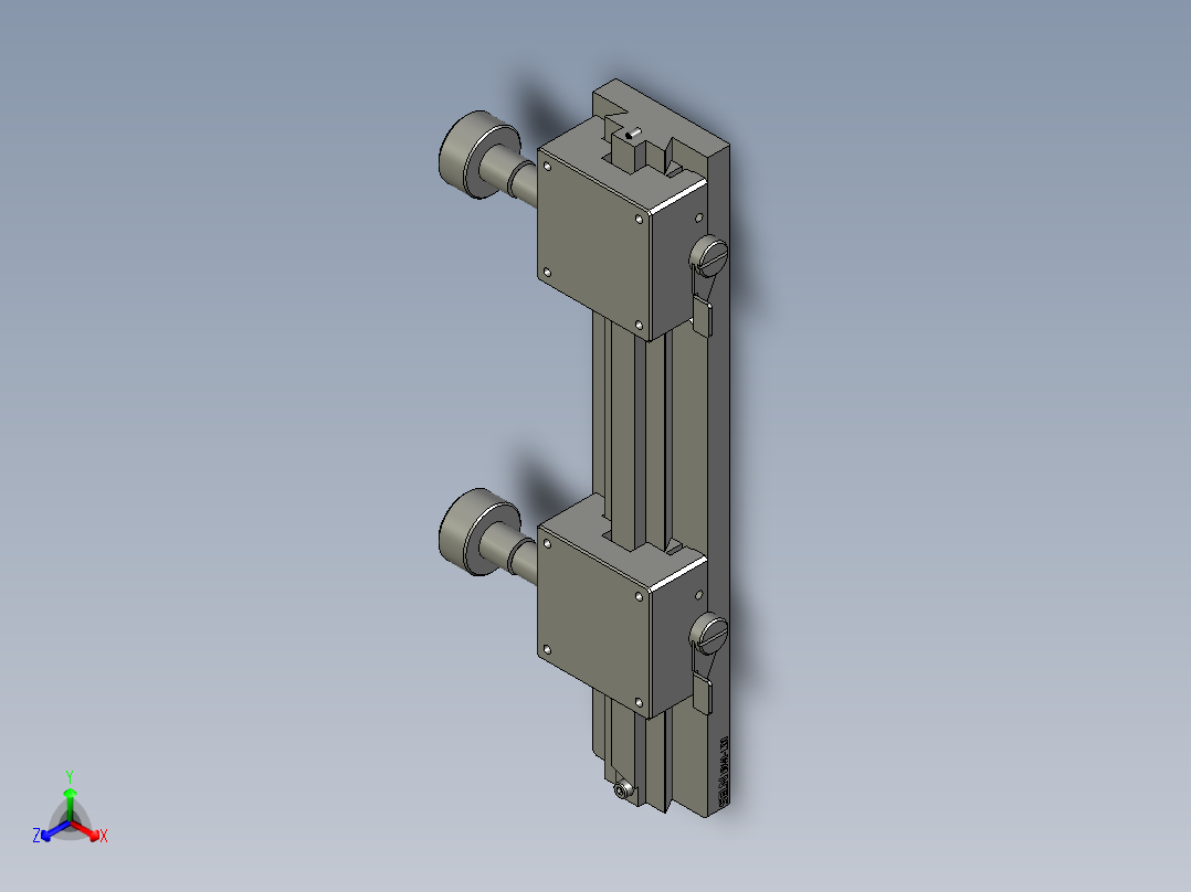 LWX40-L350手动滑台-a主视图