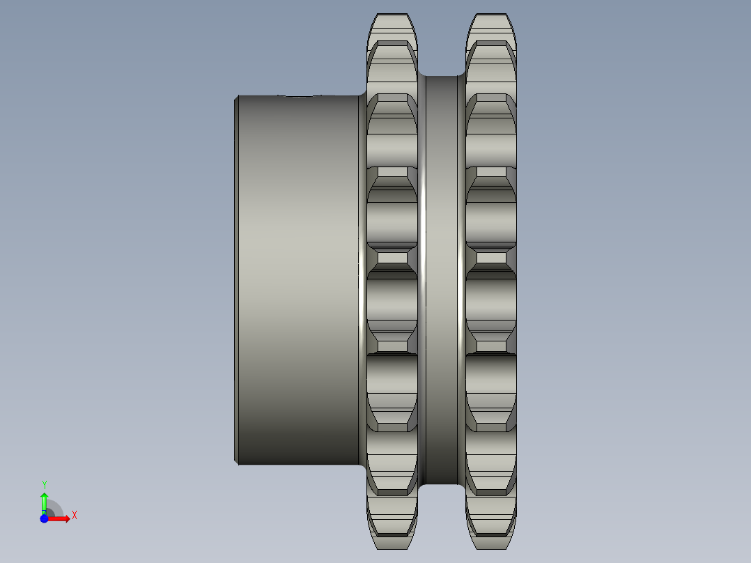 LC145MN-03-10取料台减速机链轮-12A19T前视图