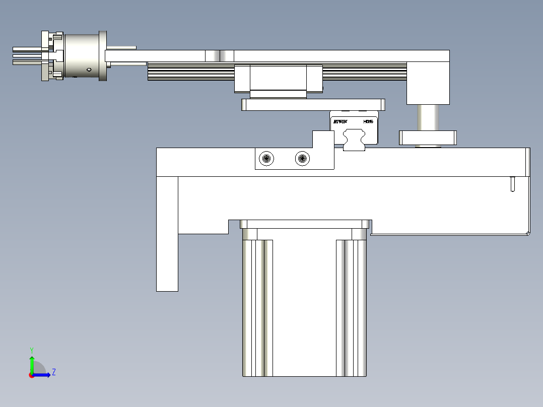 垂直平移搬运机构左视图