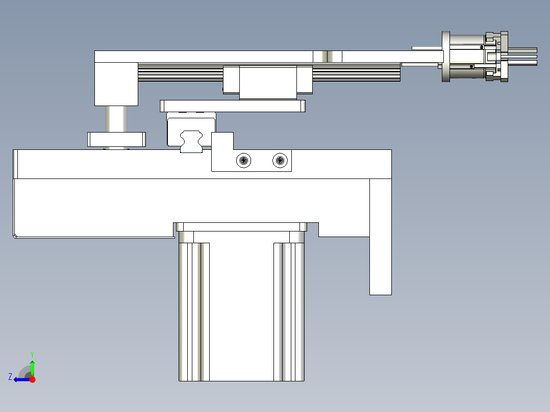 垂直平移搬运机构右视图