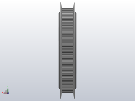 标准型梯形齿同步带轮XL型_SXLHC-42-031-dc16-A后视缩略图