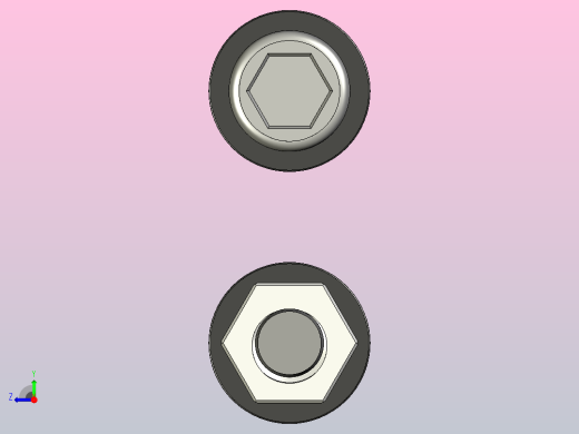 M16螺母螺栓垫圈右视缩略图