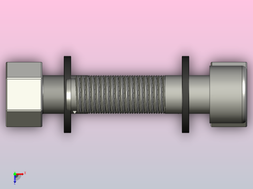 M16螺母螺栓垫圈俯视缩略图