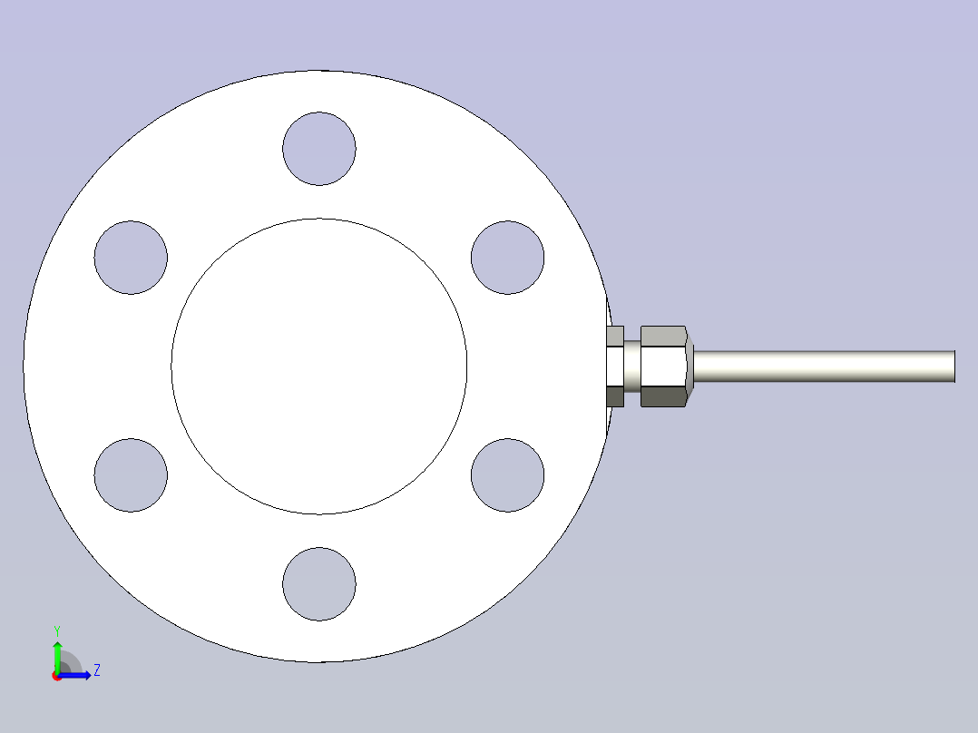 A0005157-EMS40-50千牛应变片膜力传感器称重传感器左视图