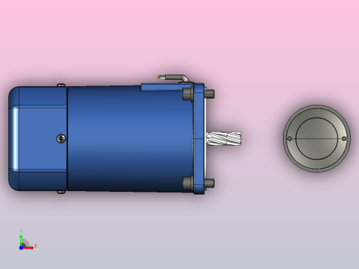 YB电磁制动电机200YB03前视缩略图