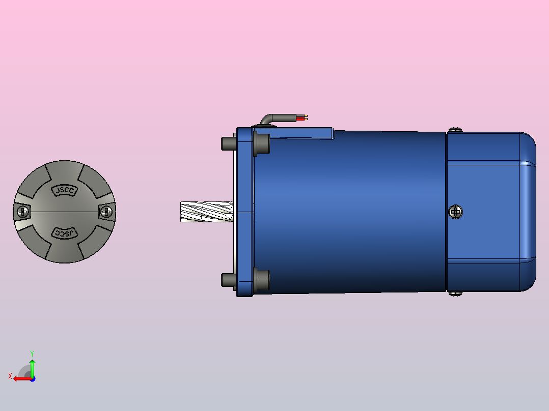 YB电磁制动电机200YB03后视图