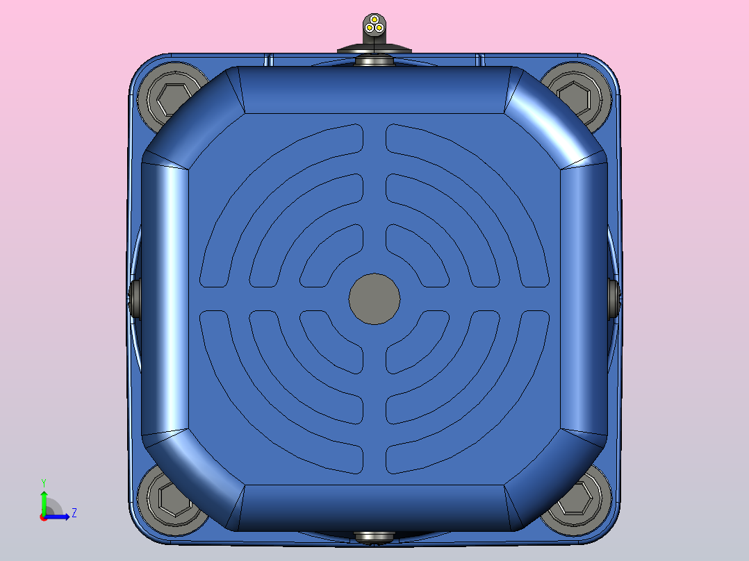 YB电磁制动电机200YB03左视图