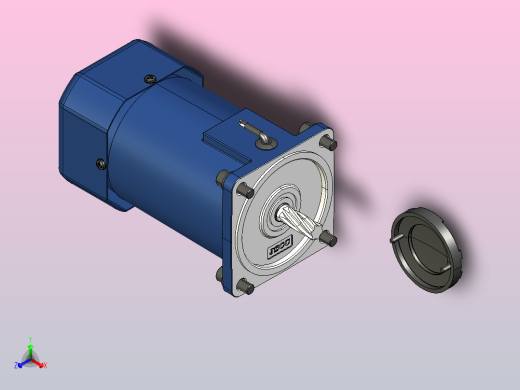 YB电磁制动电机200YB03正等轴测缩略图