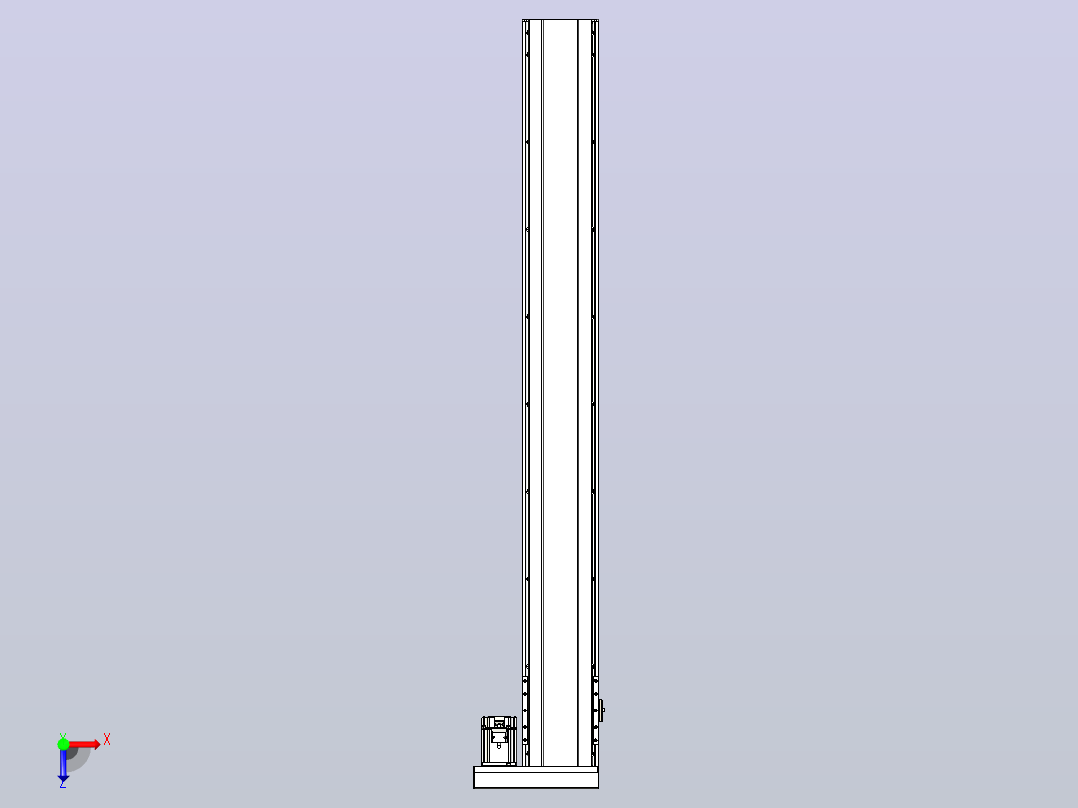 日规模组半封闭丝杆TPA-HNR-175D-2510C-L1450-ML-C-P75-N3俯视图