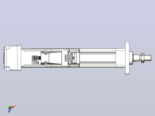 轻载电动缸TPA-ESR25-1002C-L100-MR-FA-W-P10-C3俯视缩略图