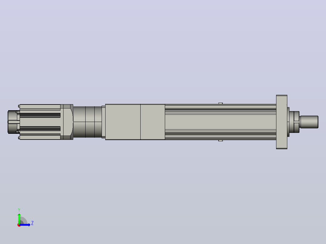 MTA125-250-P10-FF-D-K_-P2000W&amp;3000W-S3重载型电动缸左视图