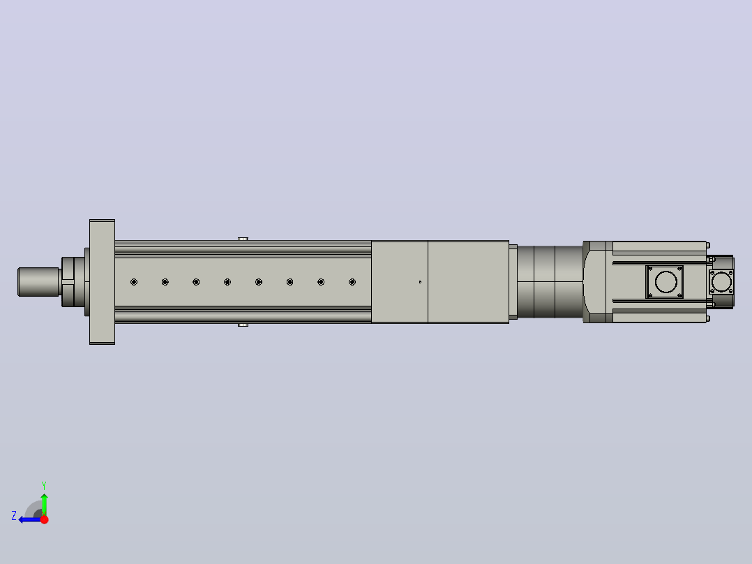 MTA125-250-P10-FF-D-K_-P2000W&amp;3000W-S3重载型电动缸右视图