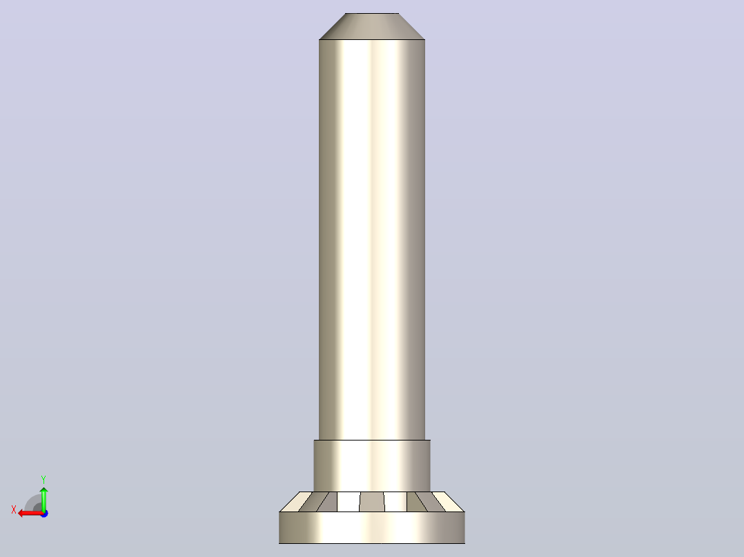 自锁螺柱具有所有配置的Solidworks零件后视图