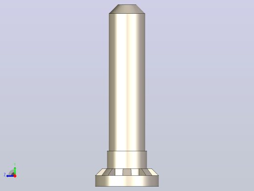 自锁螺柱具有所有配置的Solidworks零件右视缩略图