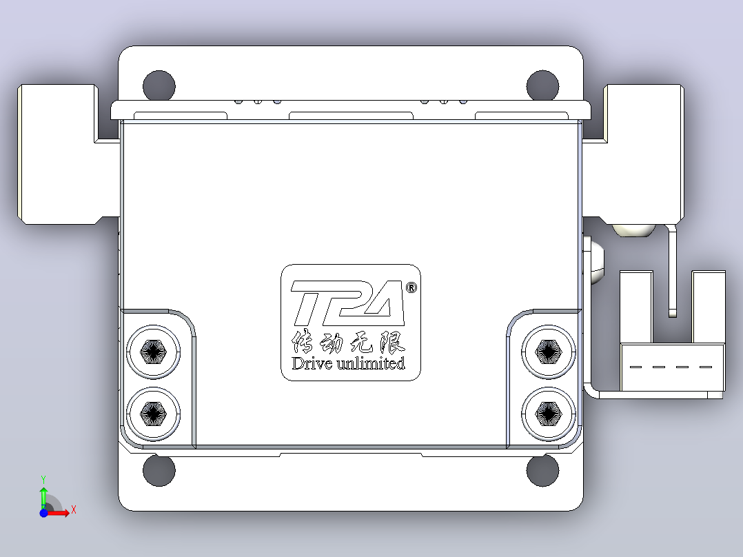 线性模块铝制底座TPA-KNR-60E-1205C-L250A1-M-H40-N3前视图